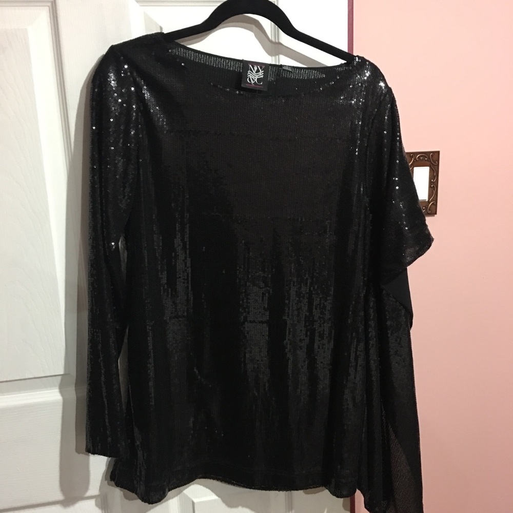 Black sequins NY&C top